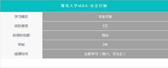 2018年MBA预调剂报名：青岛大学