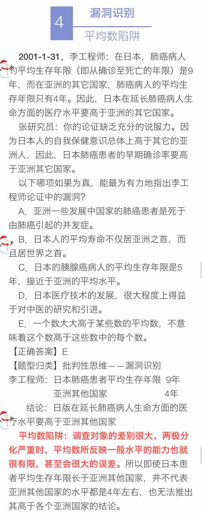 决胜MBA逻辑考点（九）：漏洞识别 评价论证